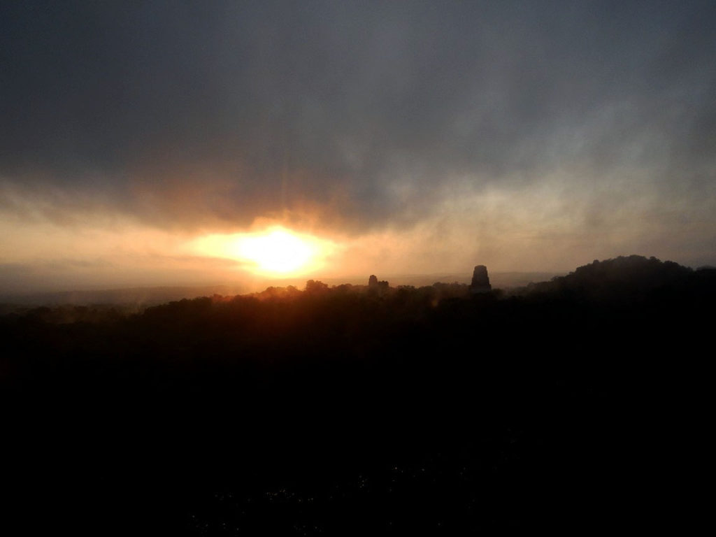 Tikal Ruins Sunrise