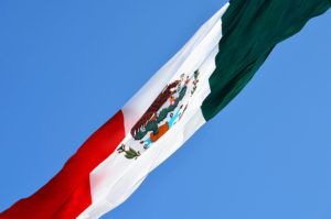 Ensenada giant Mexico flag