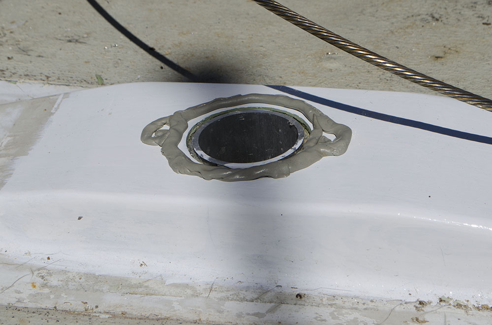 Mast base butyl tape