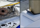 Sailboat mast base repair