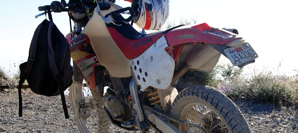 Honda XR650R Top of Saddleback