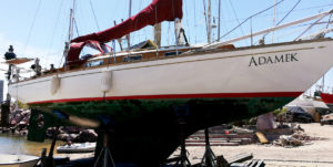 Hallberg-Rassy 33 on the hard