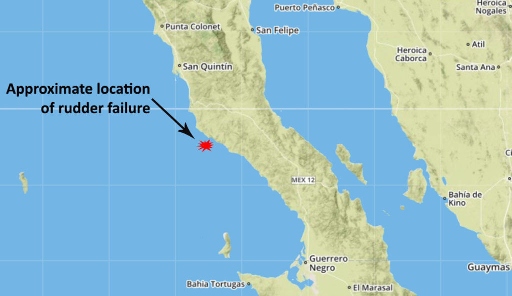 Hallberg-Rassy Rudder Failure Map