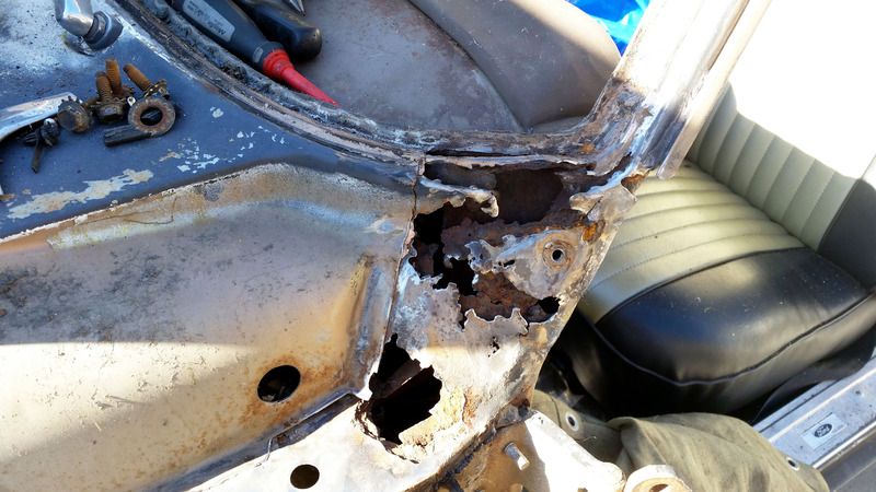 Ford Falcon windshield rust