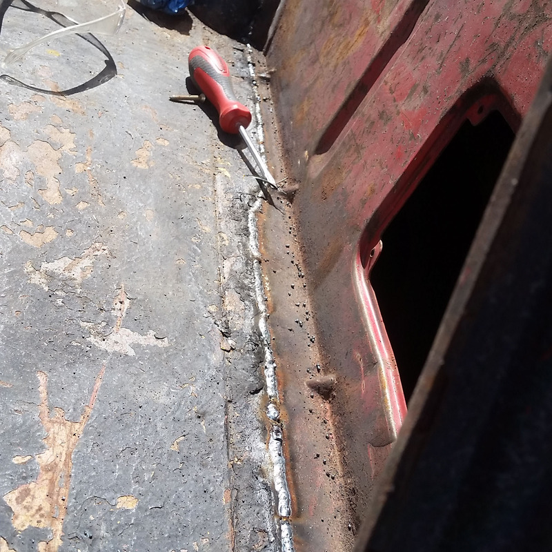 Ford Ranchero bed welds